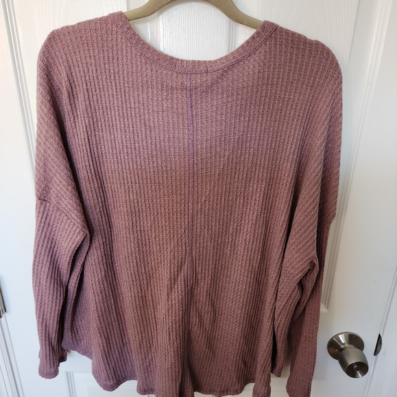 Lavender waffle knit top - Picture 3 of 3